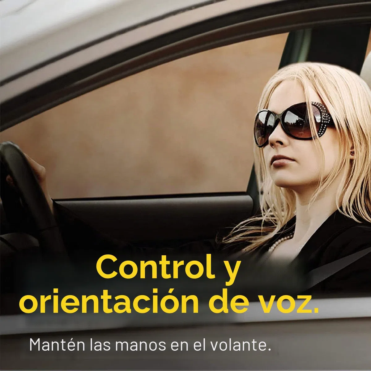 Manos Libres para Coche, Altavoz Bluetooth 5.0 para Automóvil, Altavoz Inalámbrico para el Coche con Cancelación de Ruido para Llamadas, Transmisión de Música y GPS, Compatible con iPhone y Samsung