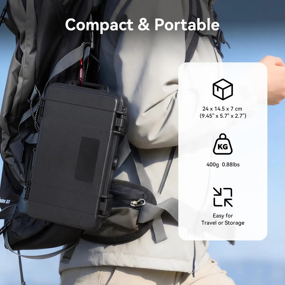 FPVtosky Estuche Rigido para dji Osmo Mobile 8P, Funda Portátil Impermeable de EVA para el Estabilizador Pack para Creadores Osmo Mobile 8P, Ideal para Viajes, Acampadas y Fotografía al Aire Libre