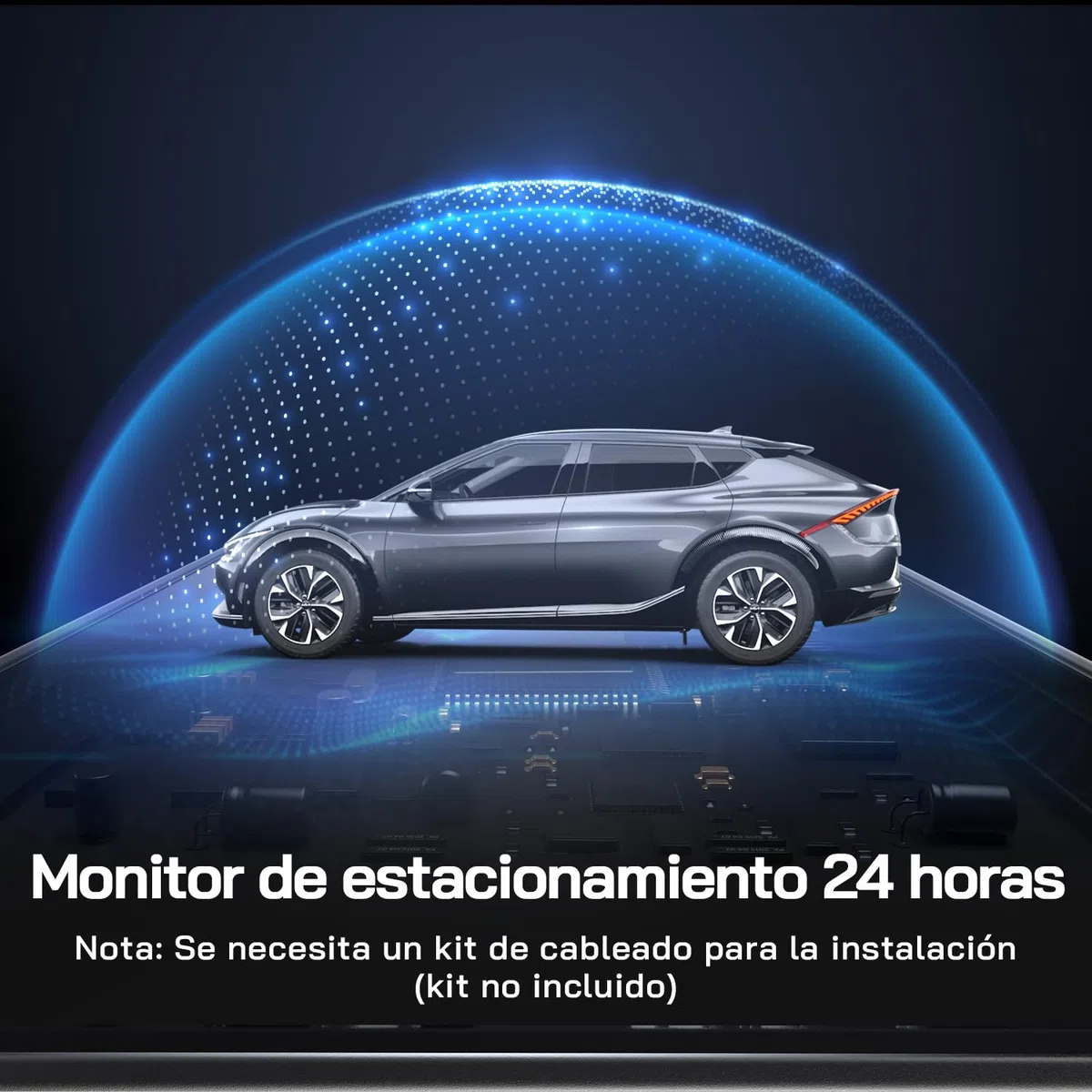 WOLFANG Cámara de Coche Delantera y Trasera 2.5K QHD, Dashcam de Doble Lente para Coches de 170º Gran Angular Monitor de Aparcamiento 24H con Grabación en Bucle y Sensor G