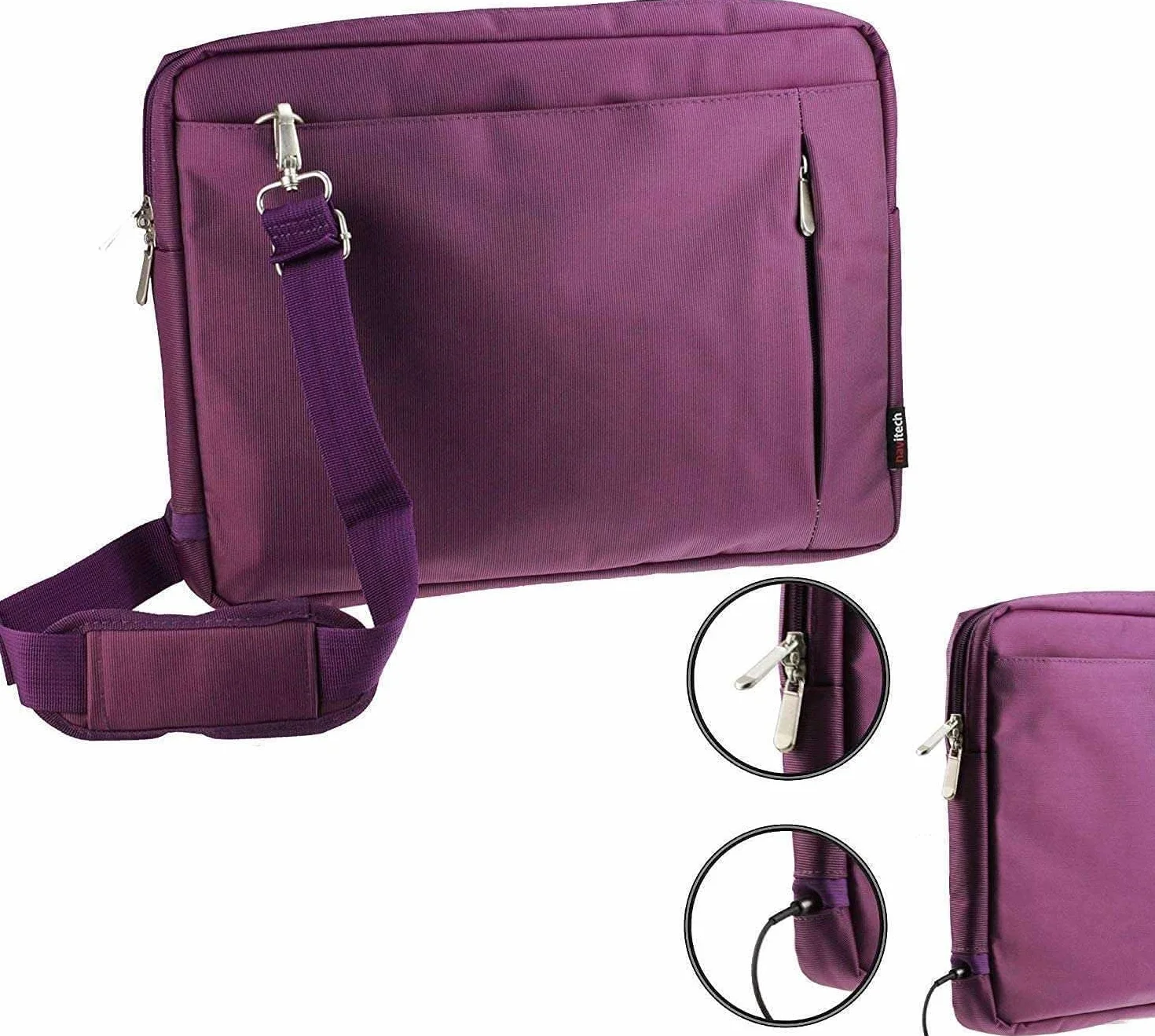 Navitech Bolsa para Ordenador Portátil Morada Resistente Al Agua - Compatible con la YOTON 12.5" Portable DVD Player