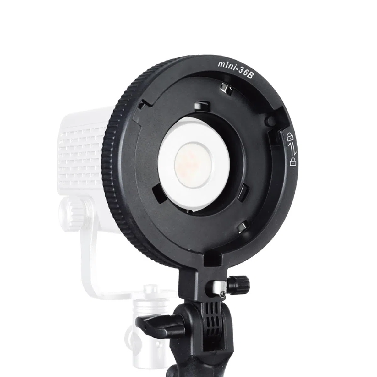 Adaptador de Montaje para Bowens, Mini a Soporte de Montaje Estándar con Zócalo Paraguas, Interfaz de 1,65 Cm/0,65 Pulgadas para Luz LED, Softbox, Plato Belleza, Paraguas