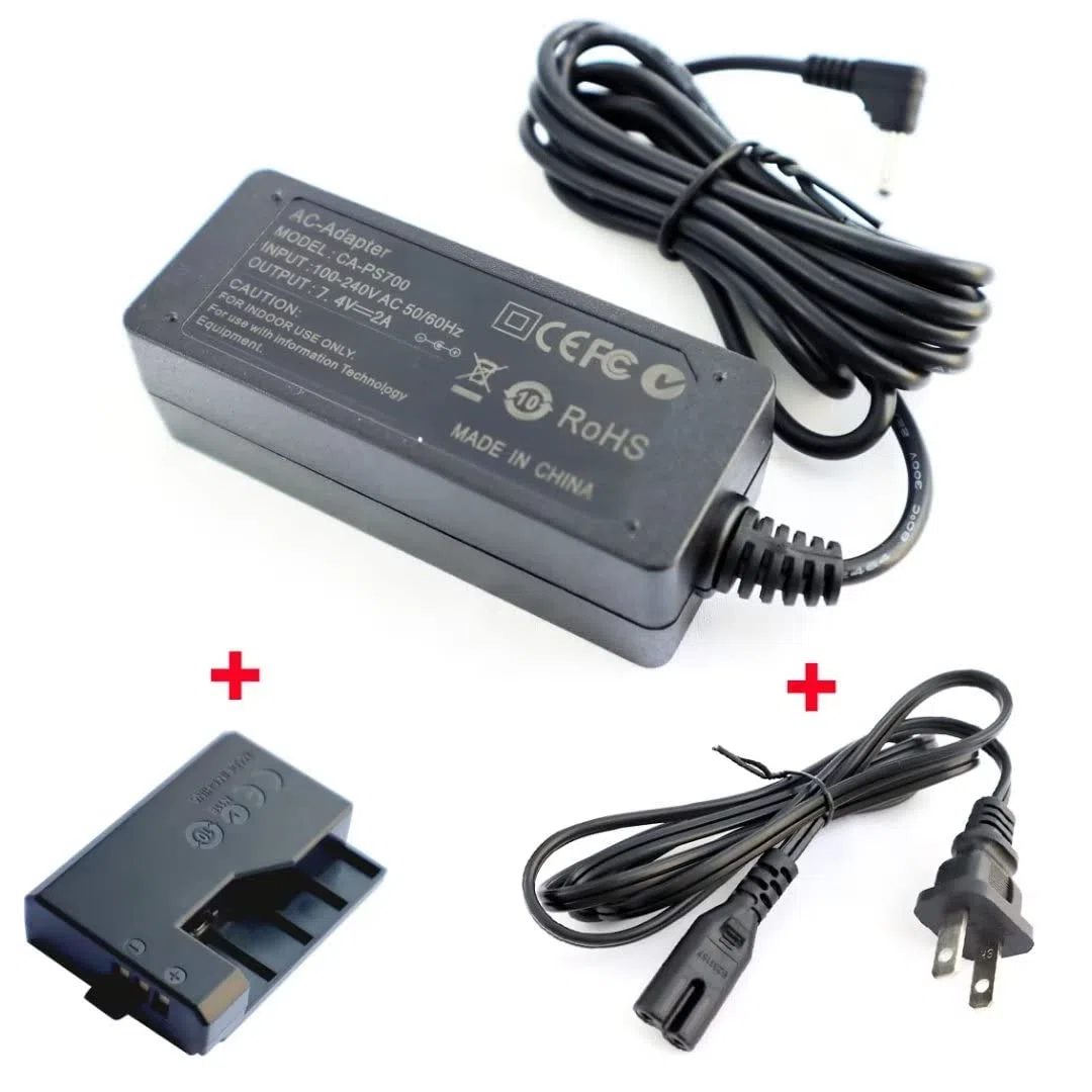 ACK-E10 Cargador Adaptador de alimentación LP-E10 Batería ficticia Compatible con Canon EOS Rebel T3 T5 T6 T7 1100D 1200D 1300D 1500D 2000D,Kiss X50 X70 X80 X90 Cámaras