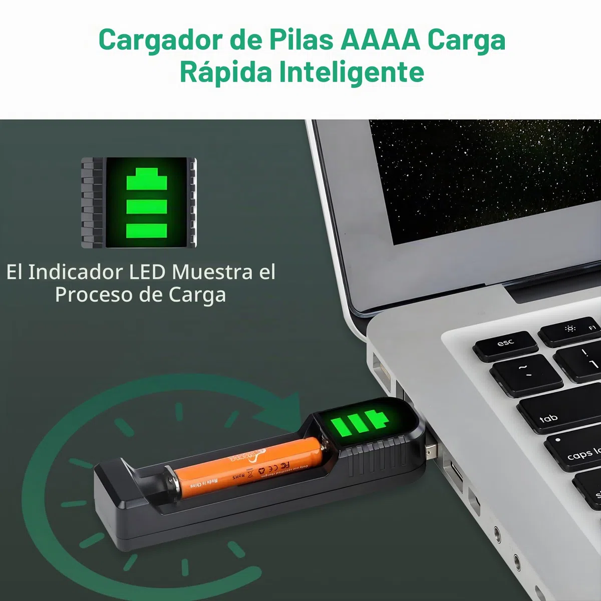 Pilas AAAA, Pickle Power 2 X 500mAh NI-MH AAAA Batería Recargables para Surface Pen/Pantalla táctil Pen/Google pixebook Pen/Cepillo de Dientes/Ratones y Cargador USB para batería AA AAA AAAA