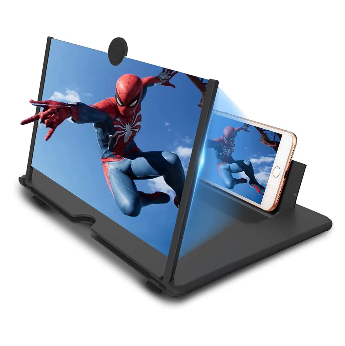Handy vergrößerungs bildschirm 18 Zoll, 3D HD Handy Bildschirmlupe Vergrößerung, Anti-Blaulicht Bildschirm Lupe für Alle Smartphones für Das Ansehen Von Filmvideos
