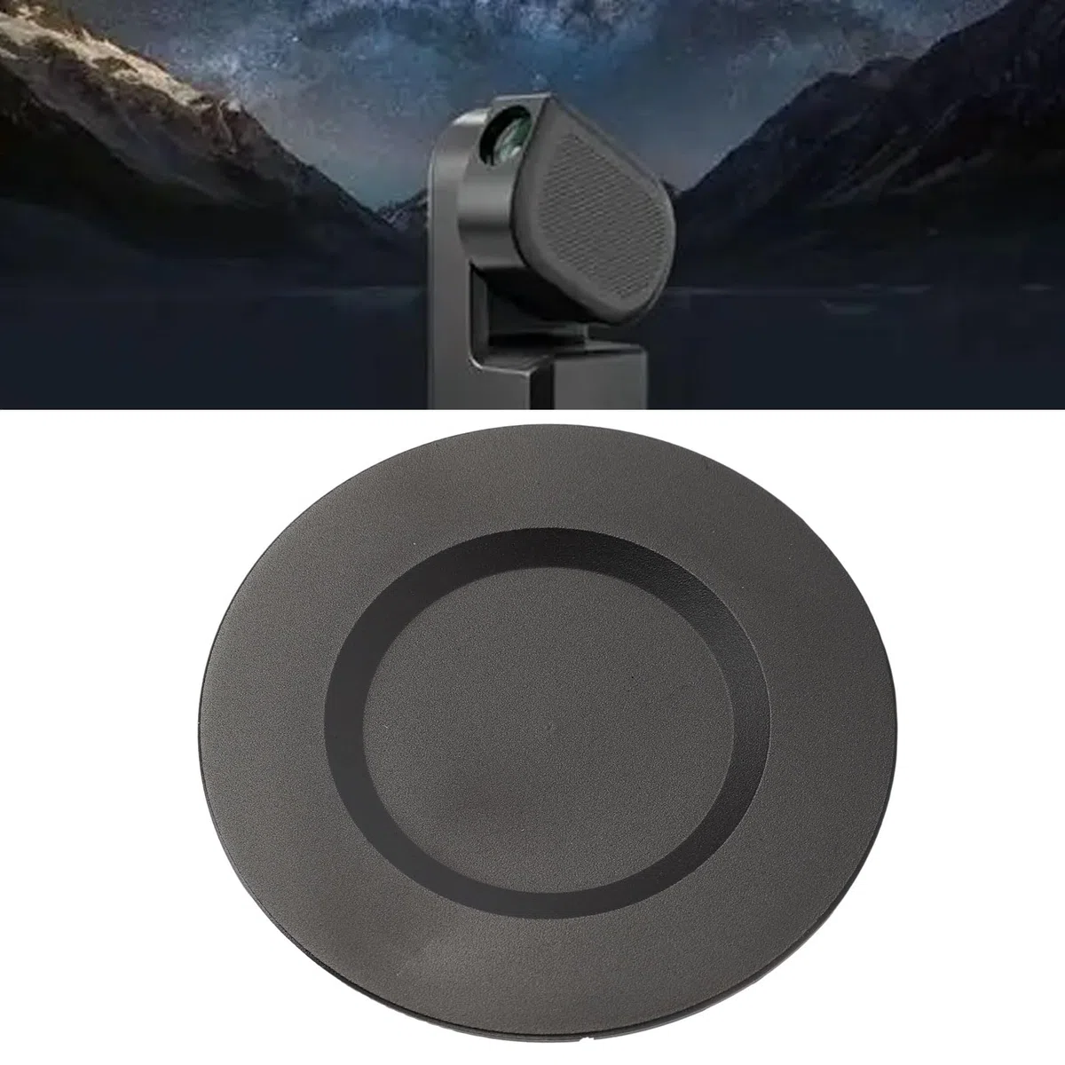 Denash Tapa de la Lente de Metal para el Telescopio Astronómico Inteligente Seestar S50, Cubierta Protectora de la Tapa de la Prueba del Polvo Magnético, 50.2 Mm, Compatible con la