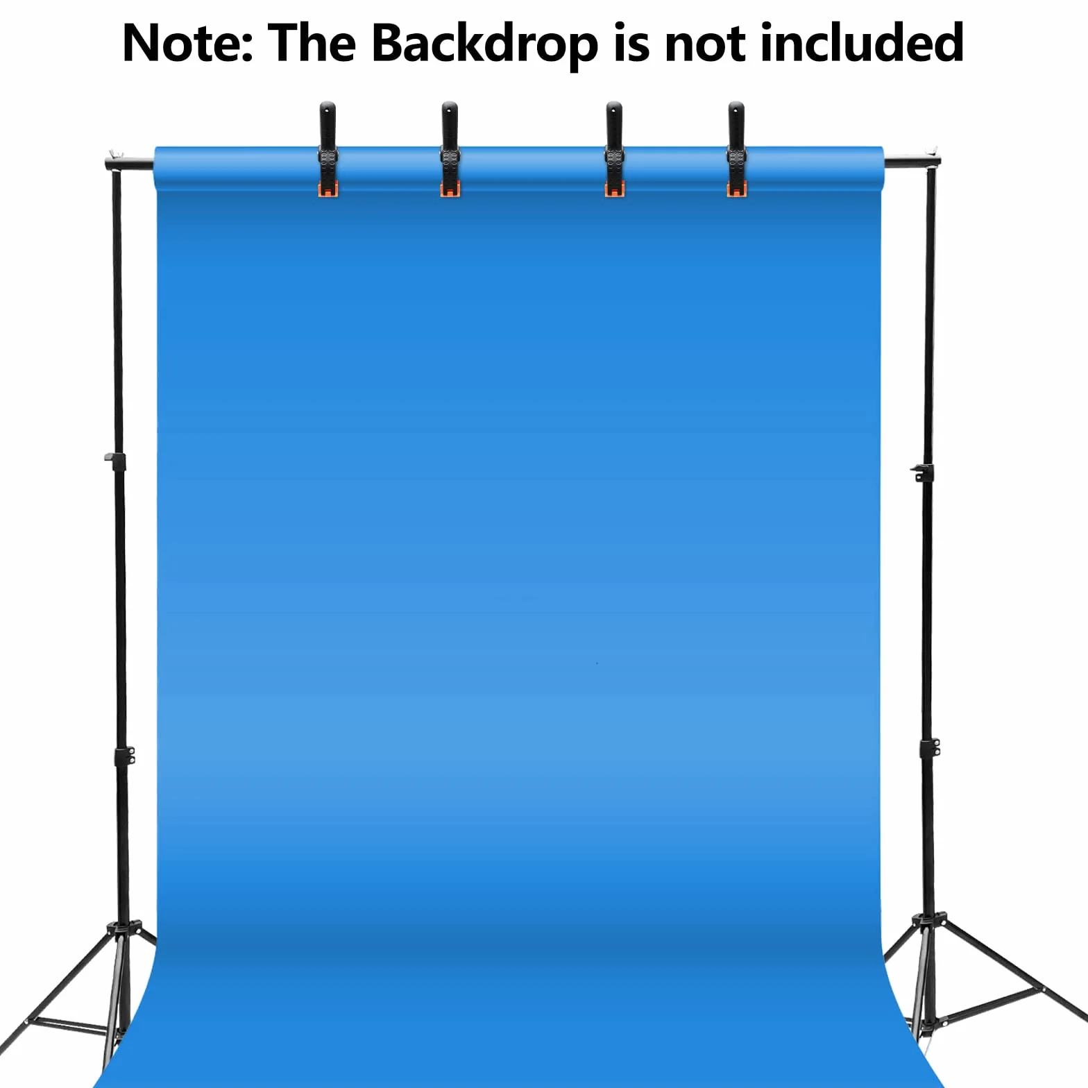 Relota Soporte de Fondo para Fotografía 200 cm x 300 cm, Ajustable Profesional Sistema de Soporte con 10 Abrazaderas de Resorte para Estudio Fotográfico, Retrato, Grabación de Video, Boda