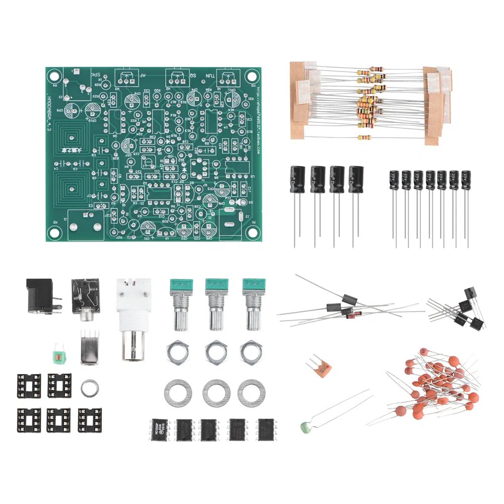 Socobeta Receptor de Radio DIY Aviation Kit de Receptor de Radio de Alta sensibilidad Fácil de Montar 118-136MHz Am
