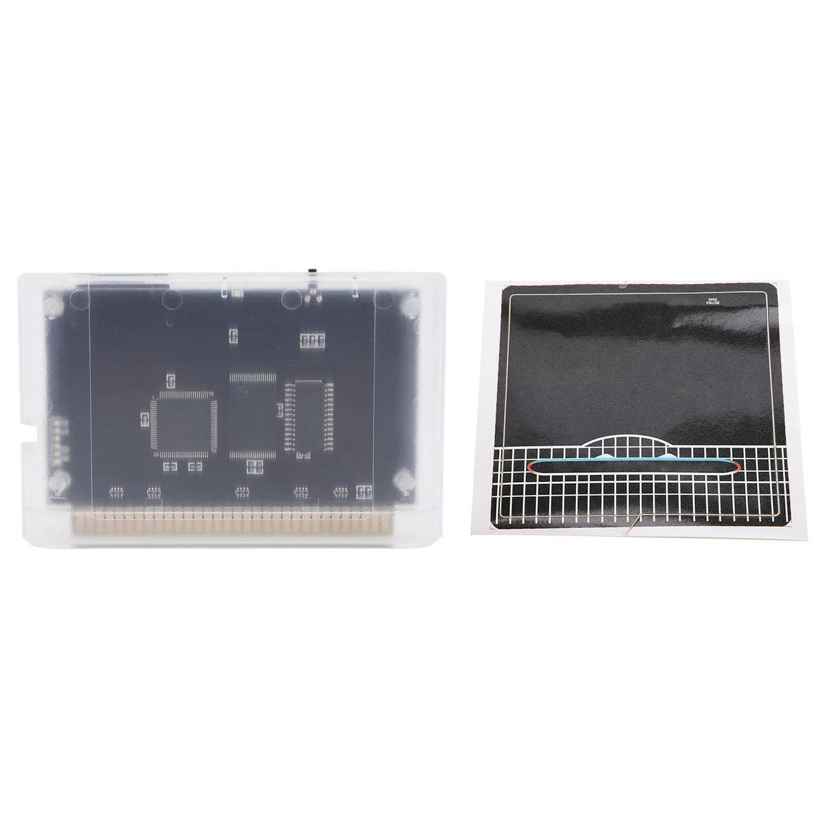Videocasete de Juegos para Mega Drive V1 3000 en 1 Casete Transparente con Tarjeta de Memoria de 8GB, Soporte MD1 MD2 MD3 CD 32X Original, Hosts, para Genesis, Master System