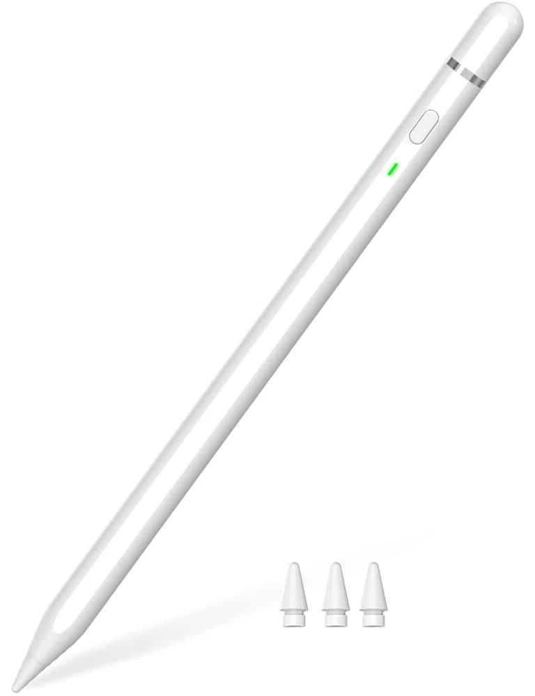 Pencil 1ª Generation para iPad A16 (2018-2025): con Carga rápida USB C - Rechazo de Inclinación y Palma - Lápiz para iPad 11/10/9/8/7/6 - Air 3/4/5/M2/M3 - Mini 5~7 - Pro 11"/12.9"/M4