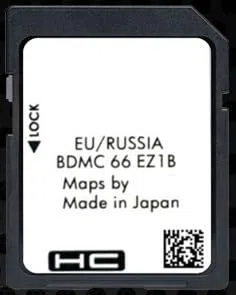 Tarjeta SD Navegación GPS Europa-Turquía-Rusia 2021 (BDMC66EZ1B) - Base de datos de mapas Q2.2019 - Compatible con Mazda Connect 2