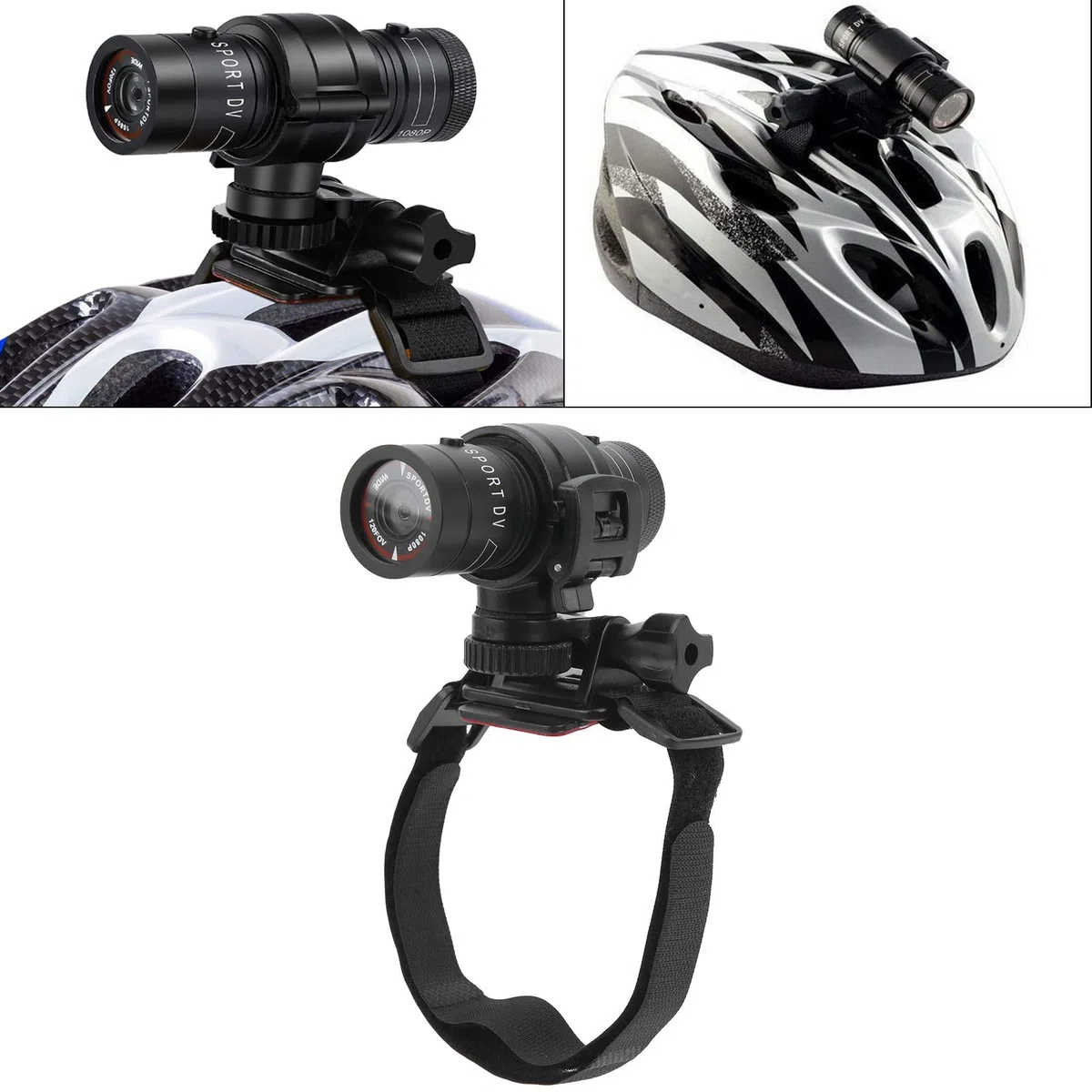 Cryfokt Cámara de la Rociada de la Motocicleta Grabador de Conducción de Moto Full HD 1080P Videocámara DV Resistente Al Agua para Motocicletas Cámara de Bicicleta de 120 Grados DVR Deportes