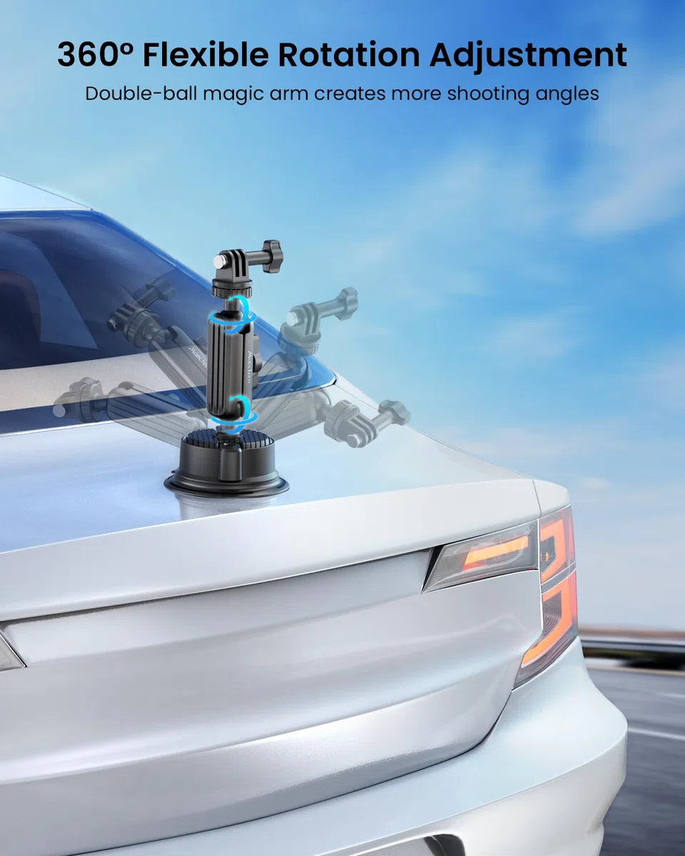 Soporte de Ventosa para Montajes de Cámaras de Coche Montajes para Go Pro en Coche Montaje de Parabrisas Portátil para Teléfonos Accesorios para Insta 360