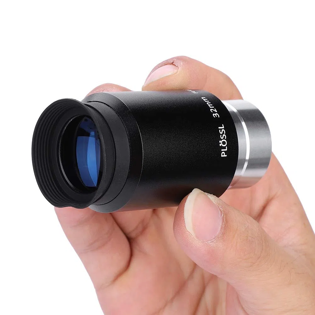 Astronomía Telescopio Lente Plossl Ocular Lente 32 mm con rosca de filtro de 1.25 ", 32 mm Ocular telescopio Plossl Multi-recubierto con interfaz 1.25"/31.7 mm, Vista de campo de 52 grados