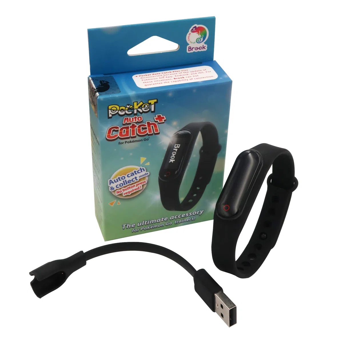 Mcbazel Brook Pocket Auto Catch Plus Wristband Update Version Auto Catch Poke Mon/Auto Spin Pokestop/Auto Collected - para iOS y Android Version