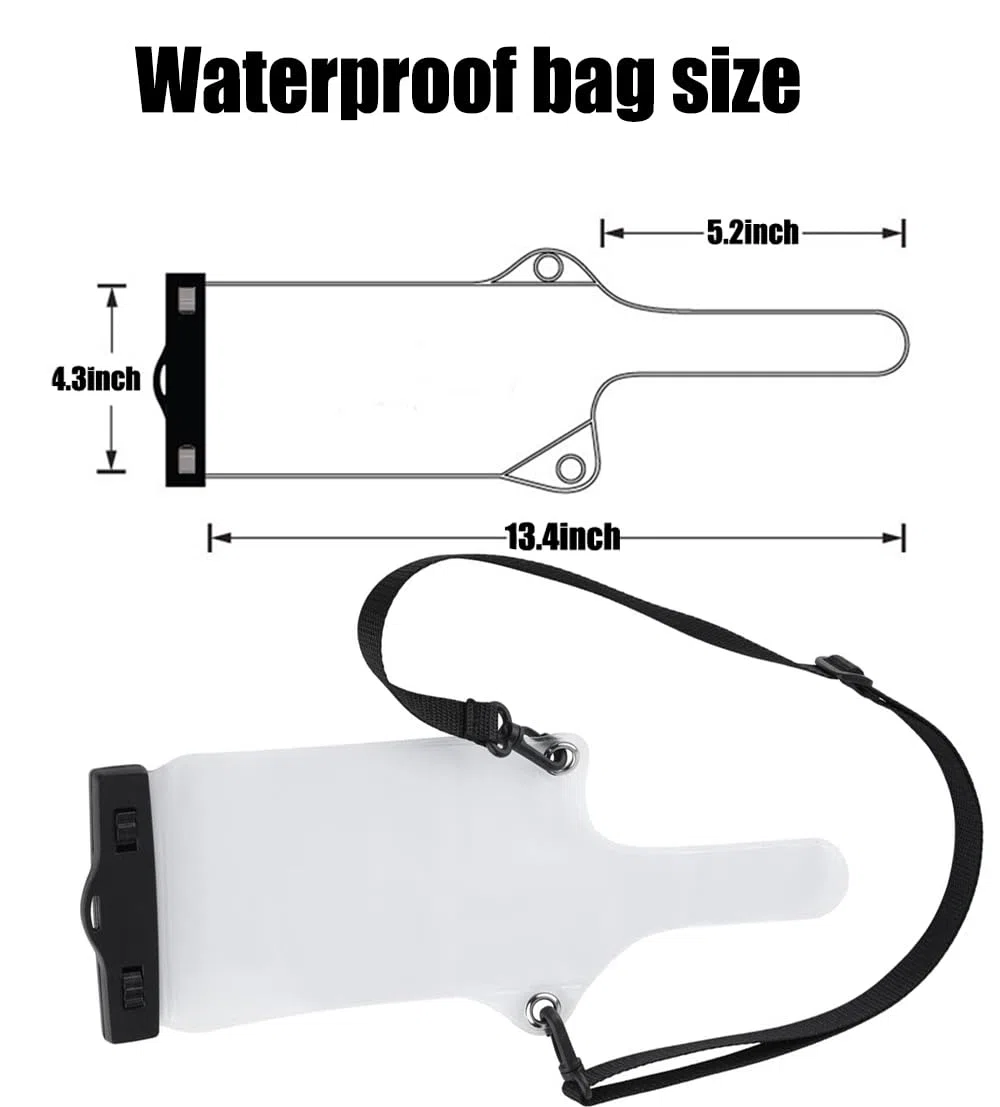 6 fundas universales impermeables para radio de dos vías, portátil, a prueba de lluvia, con correa ajustable, compatible con Motorola Kenwood Midland UV-3R UV-5R PX-888 Walkie Talkie Radio (blanco)