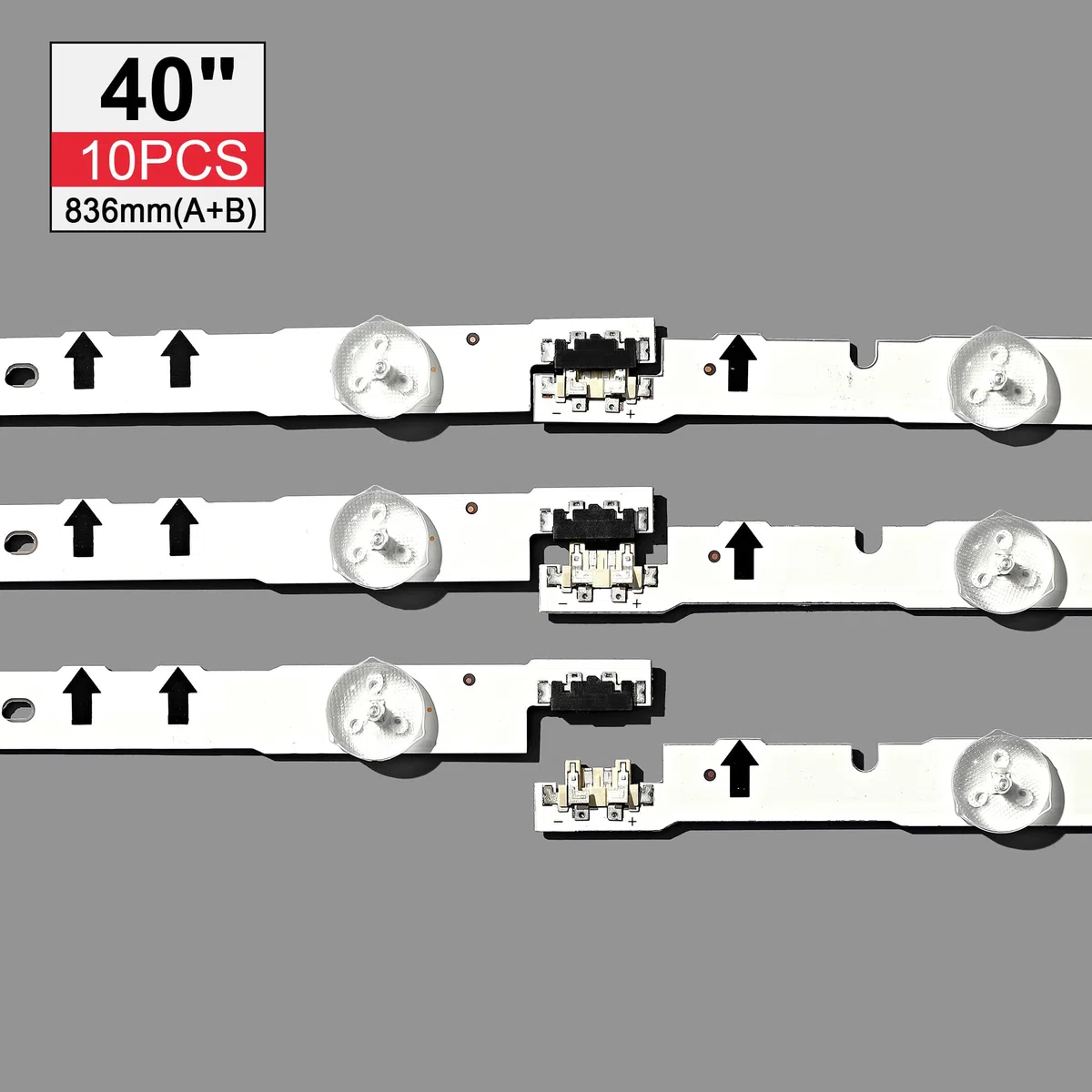 1 Juego = 10 Uds Tira de LED for iluminación Trasera for Samsung UE40H6200 D4GE-400DCA-R2 R1 400DCB-R2 R1 BN96-30450A 30449A BN96-38890A 38889A 30417A