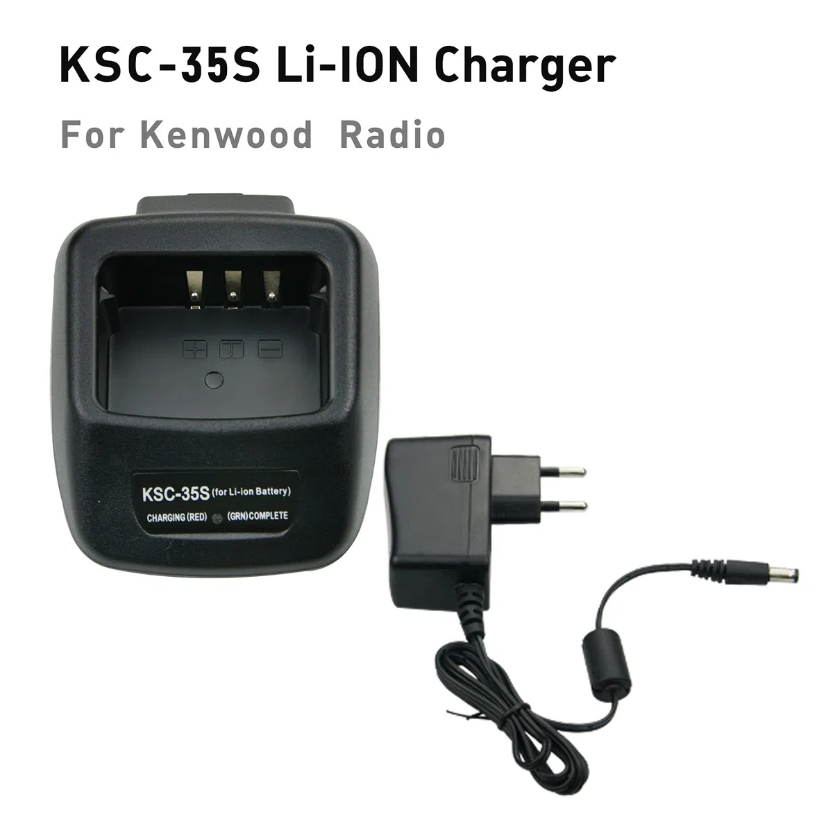 KNB-45L - Cargador de batería de Li-ION para Kenwood KSC-35S TK-2200L TK-2200LP TK-2300VP TK-2302VK TK-2302 Base de carga Radio