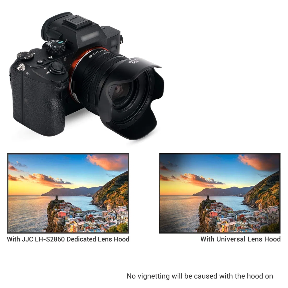 Petal Screw in Lens Hood for Sony FE 28-60mm f/4-5.6 Lens SEL2860 and Sony E PZ 16-50mm f/3.5-5.6 OSS Lens SELP1650 on Sony ZV-E1 ZV-E10 A7C A6400 A6300 A6100 A6000 with a 40.5mm Adapter Ring