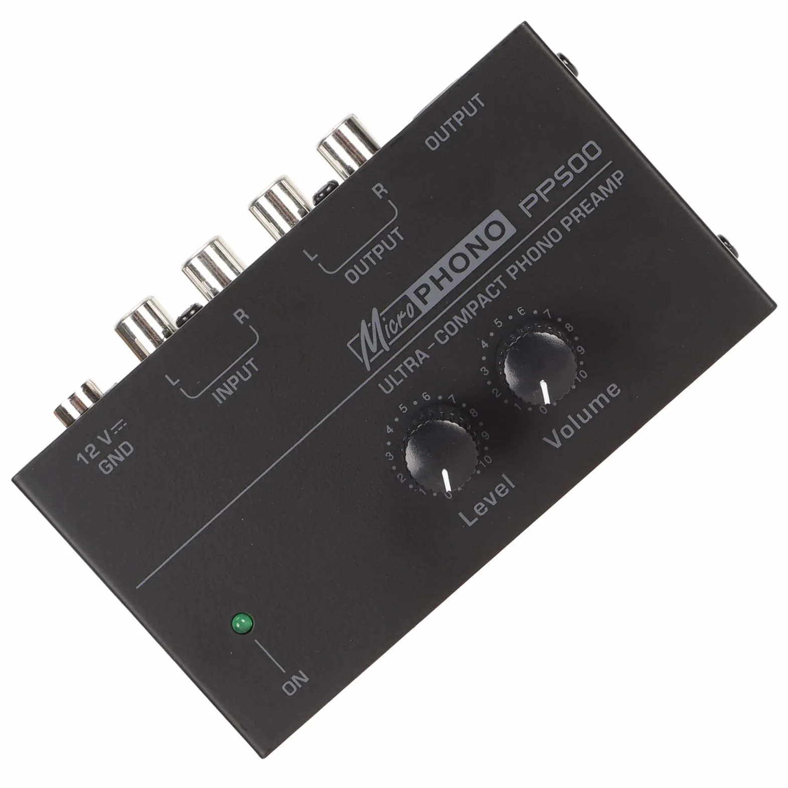 Preamplificador de Tocadiscos Phono, Compacto y Duradero con Control de Volumen Independiente, Convierte Señales de Phono a Nivel de Línea, Ofrece Sonido Premium Ecualizado RIAA