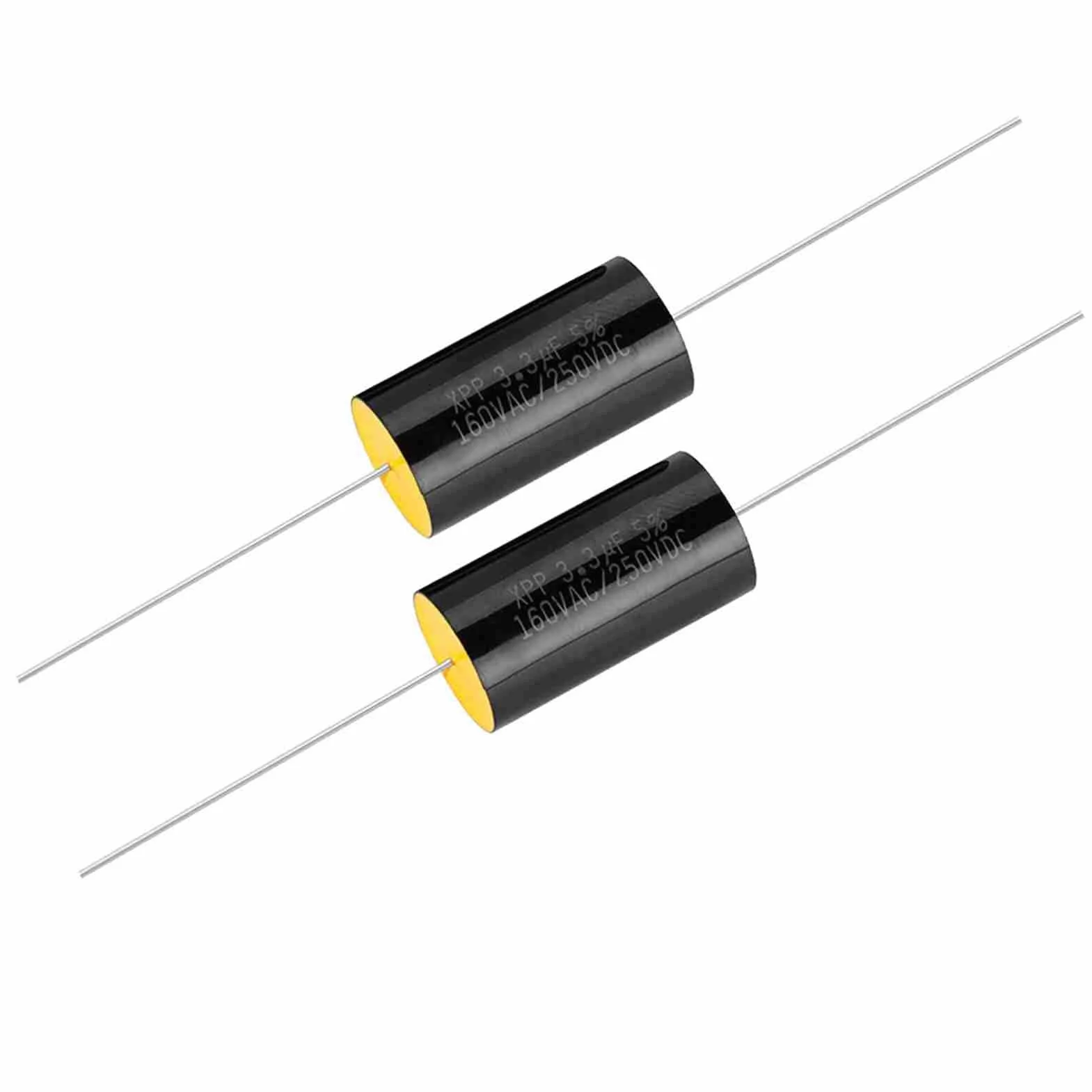 Topiky 2PCS Capacitor Frecuencia Divisor Capacitancia Hi-Fi Audio Altavoz Crossover Filtro de Sonido Distribuidor de frecuencia(3.3uF)