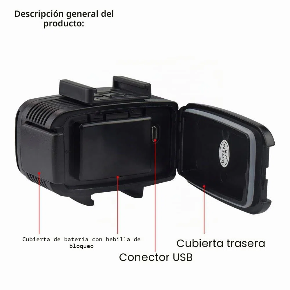 Sea frogs Sl-100 700LM Diving Video llenar de luz Iluminacion LED lámpara Impermeable 40m 1900mAh Bateria Recargable incorporada con difusor para GoPro Camara de Deportes de accion sjcam Xiaomi Yi