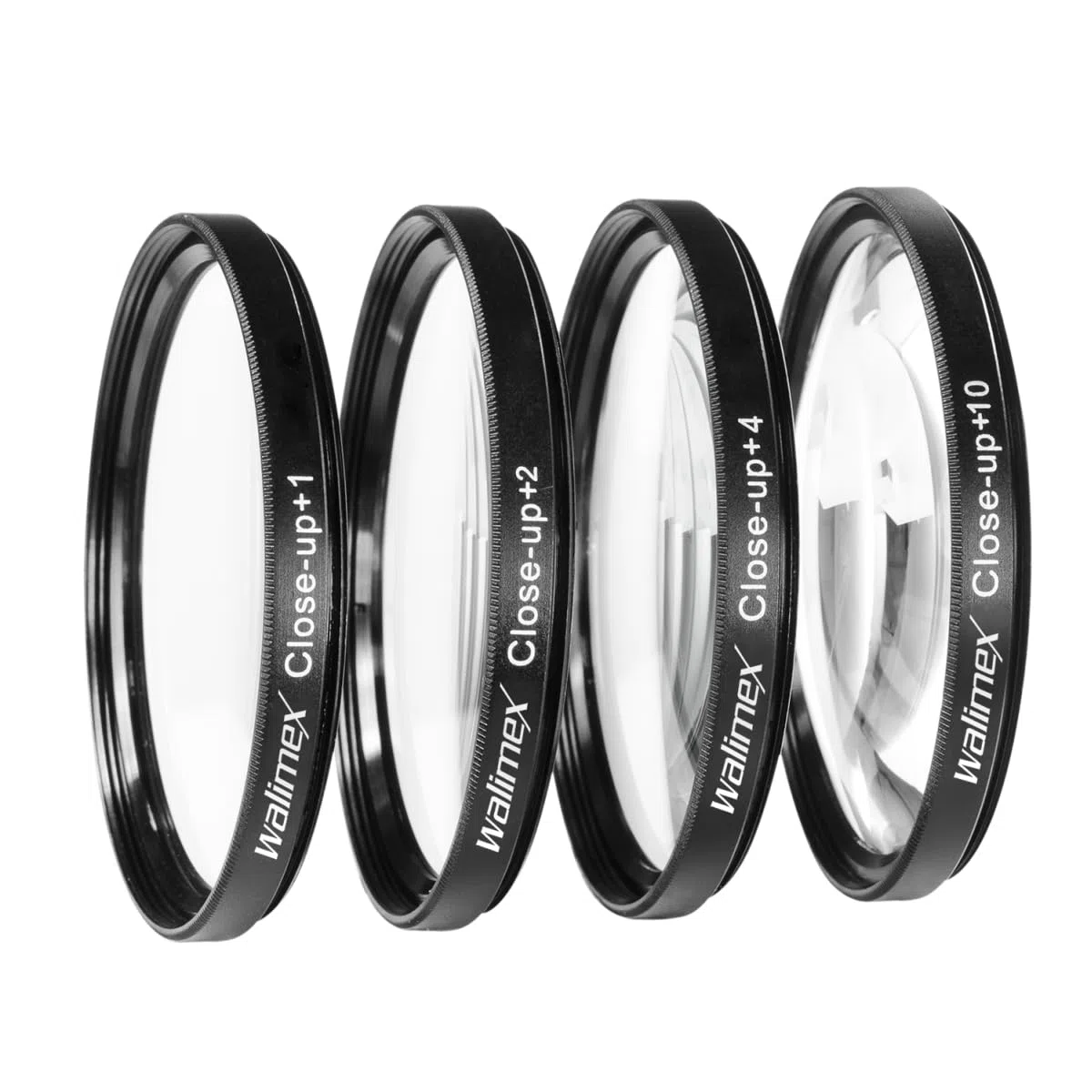 Walimex - Juego de lentes para primeros planos especial para macrofotografía (62 mm, +1/+2/+4/+10 dioptrías)