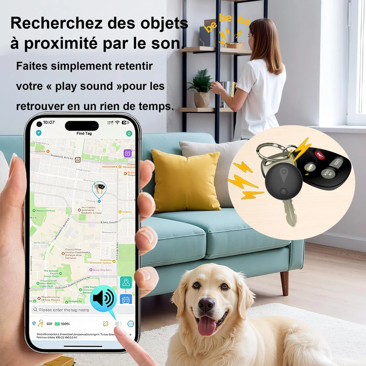 GPS Coche Localizador,2026 Nuevo Magnética Localizador Oculto Rastreador(Compatible con Android e iOS) sin suscripción/Sims eguimiento en Tiempo Real para Vehículos/Moto/Llaves/Maleta/Niños