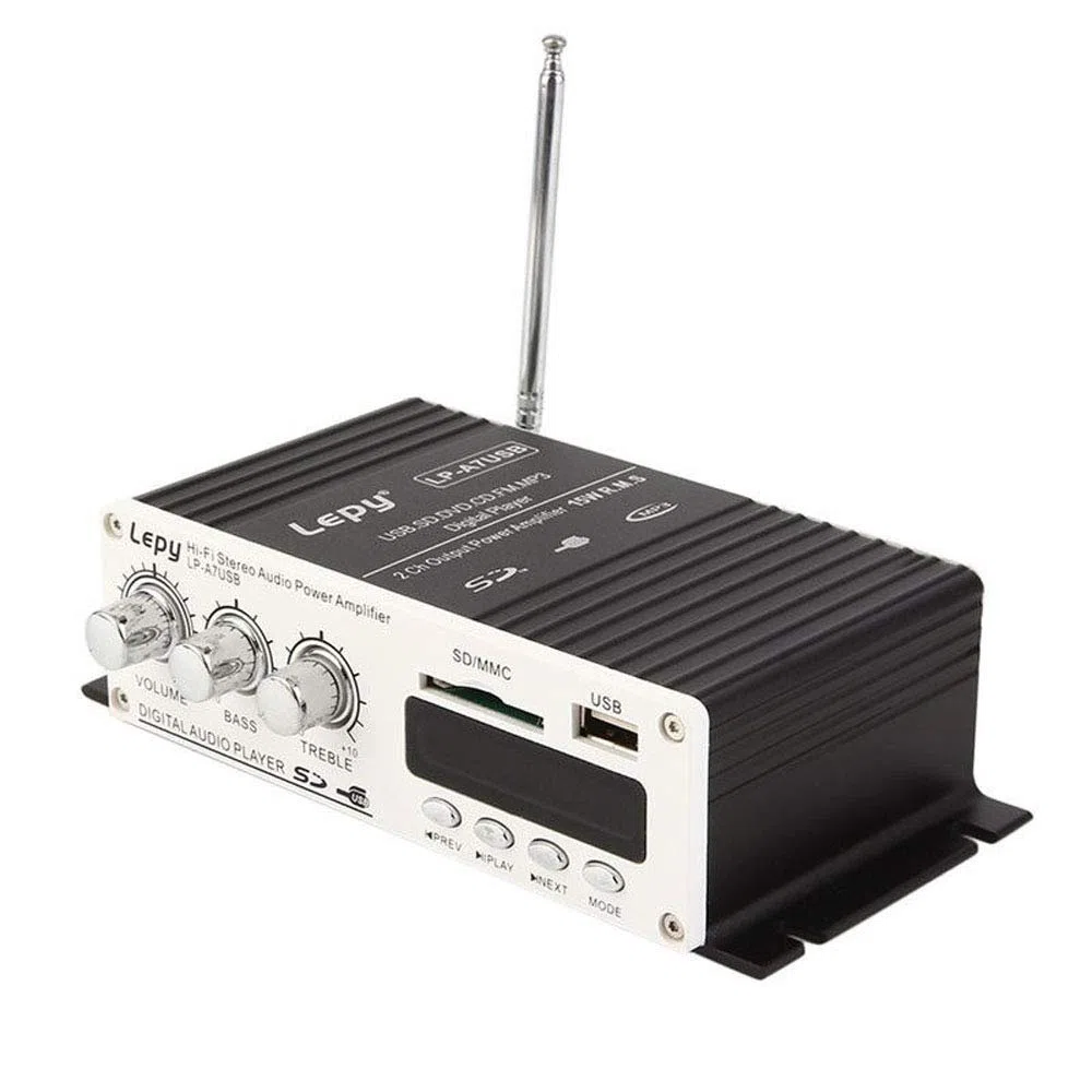 DollaTek Lepy A7USB Amplificador de Potencia para automóvil Multifuncional para Coche FM SD USB Reproductor de MP3 Amplificadores estéreo