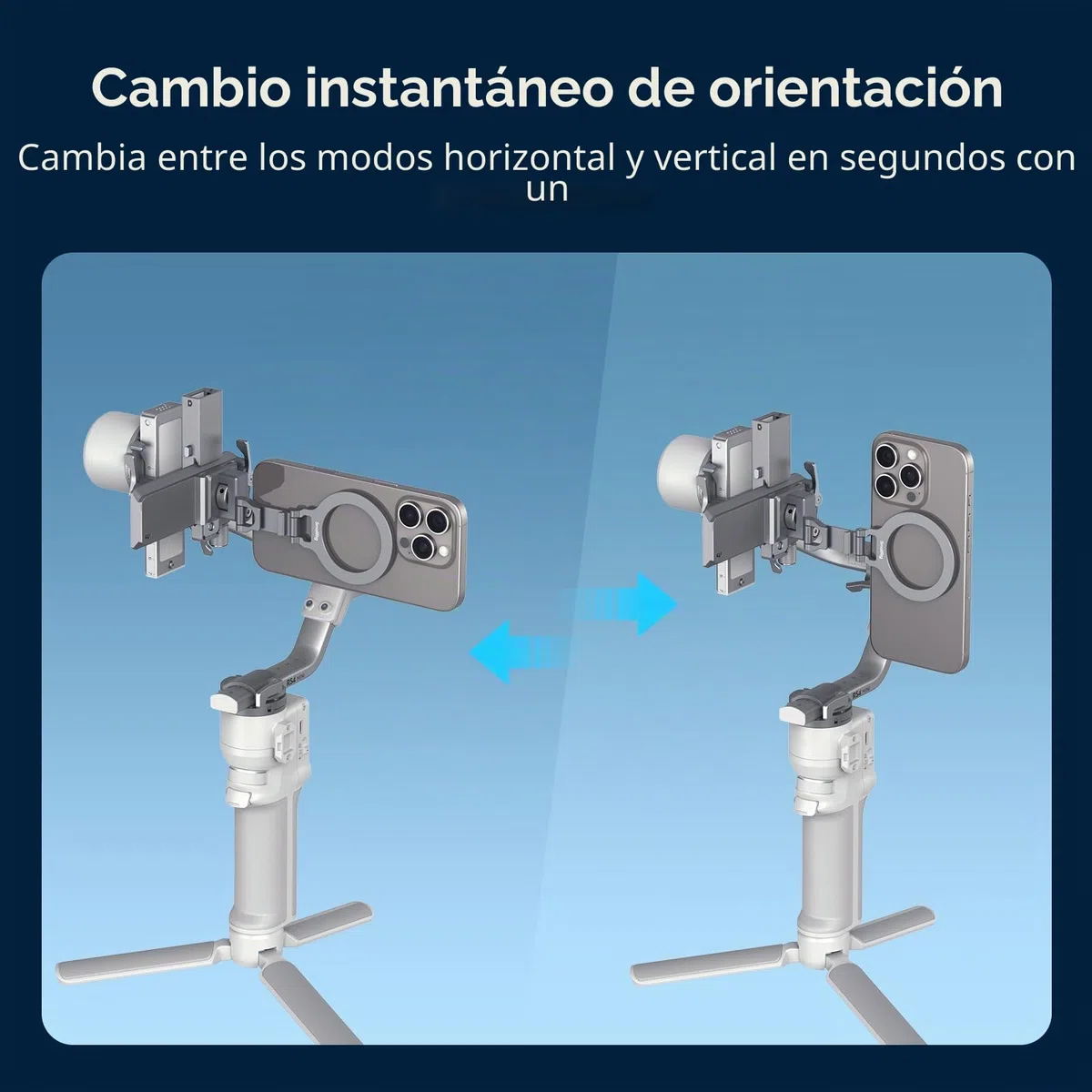 SMALLRIG Soporte de metal para teléfono móvil con placa base para Arca Standard compatible con DJI RS 4 Mini, soporte para teléfono móvil con zapata de accesorios, soporte de trípode para iPhone 17/16