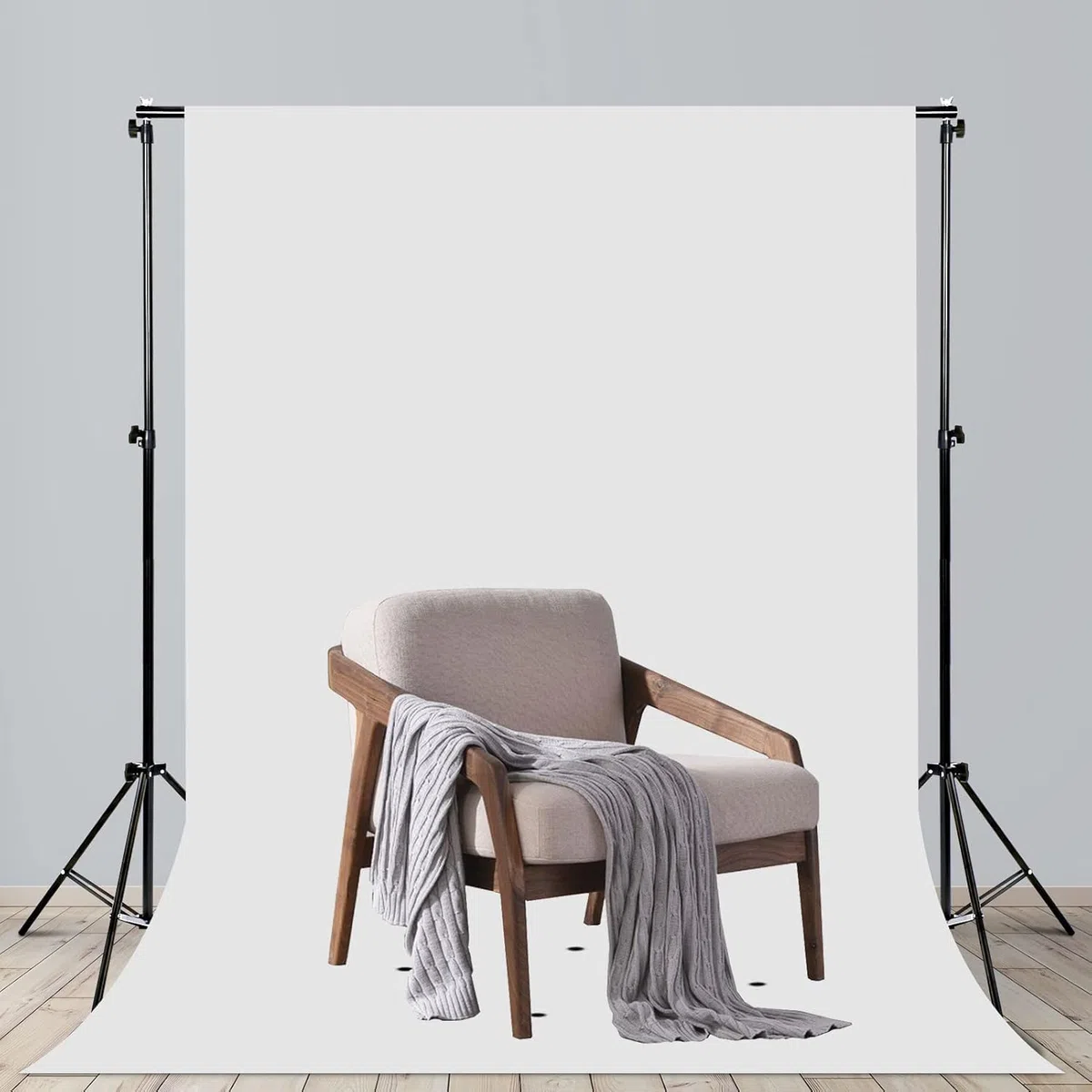 KingSaid Soporte de Fondo para Fotografía Profesional 2 x 3 Metros Ajustable y Retráctil, fotografía de Productos y grabación de Video, con Bolsa de Lona portátil