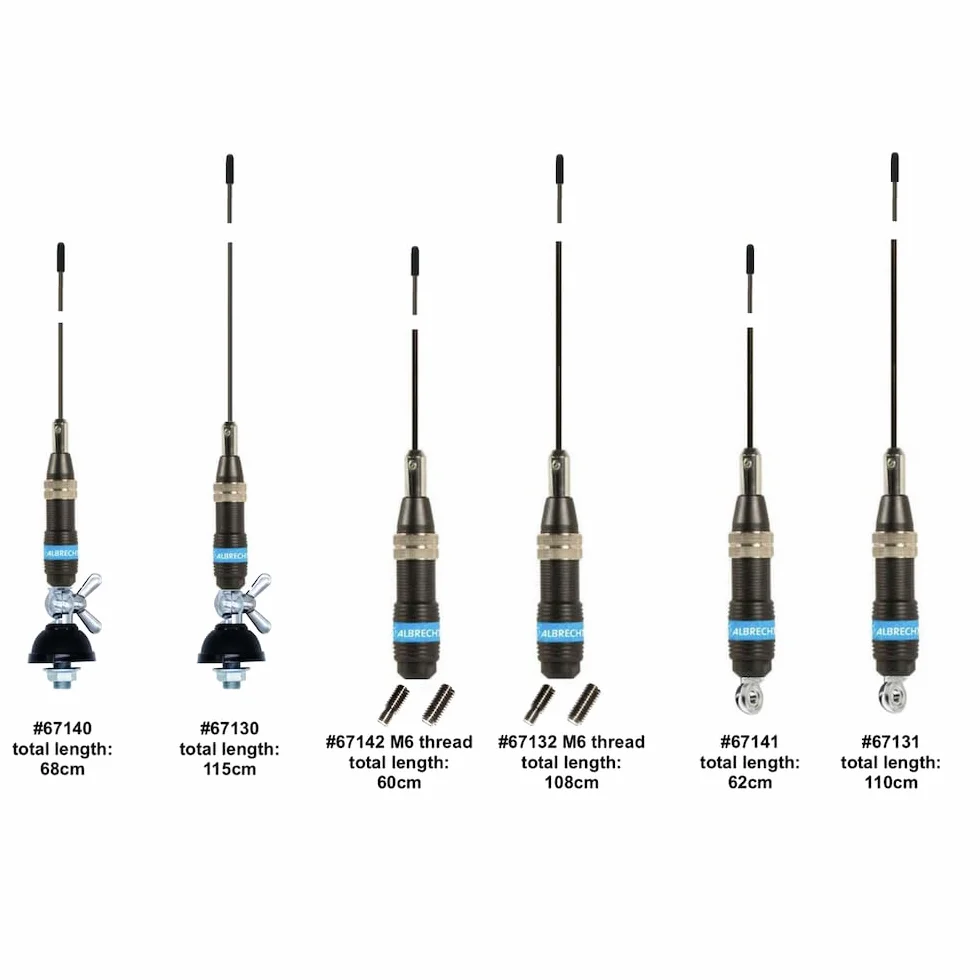 Antena CB Albrecht Racer 90, 115cm con Cable Incluido