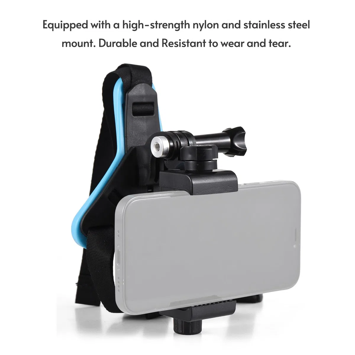 Soporte para Casco para cámara Soporte para Casco para cámara de acción con Adaptador Clip para teléfono móvil Compatible con cámara de acción Hero/Osmo/AKASO