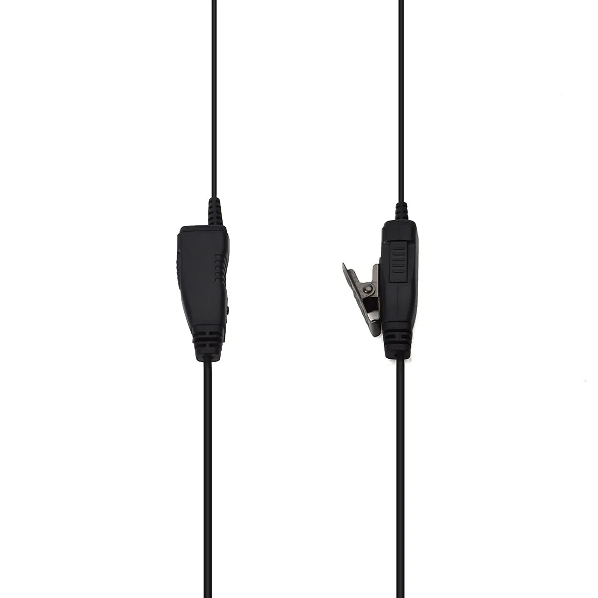 UAYESOK Pinganillo Walkie Talkie, Auriculares 2 Pines Transparente Tubo Acústico con Micrófono PTT para Emisora Radio Baofeng UV-5R 888S GT-3 UV-82 Kenwood TK-3107 TK-3301 RETEVIS WOUXUN (2 Piezas)