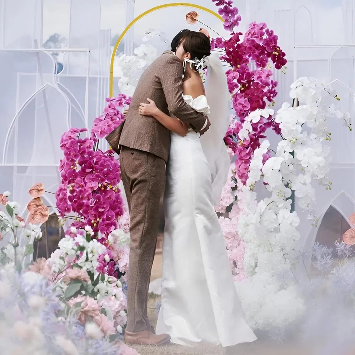 Soporte para Metálico Decorativo Estructura Resistente para Bodas Y Eventos con Base Estable Marco De Fondo Globos Flores Y Luces En Hierro Artístico Graduaciones Fiestas Infantiles