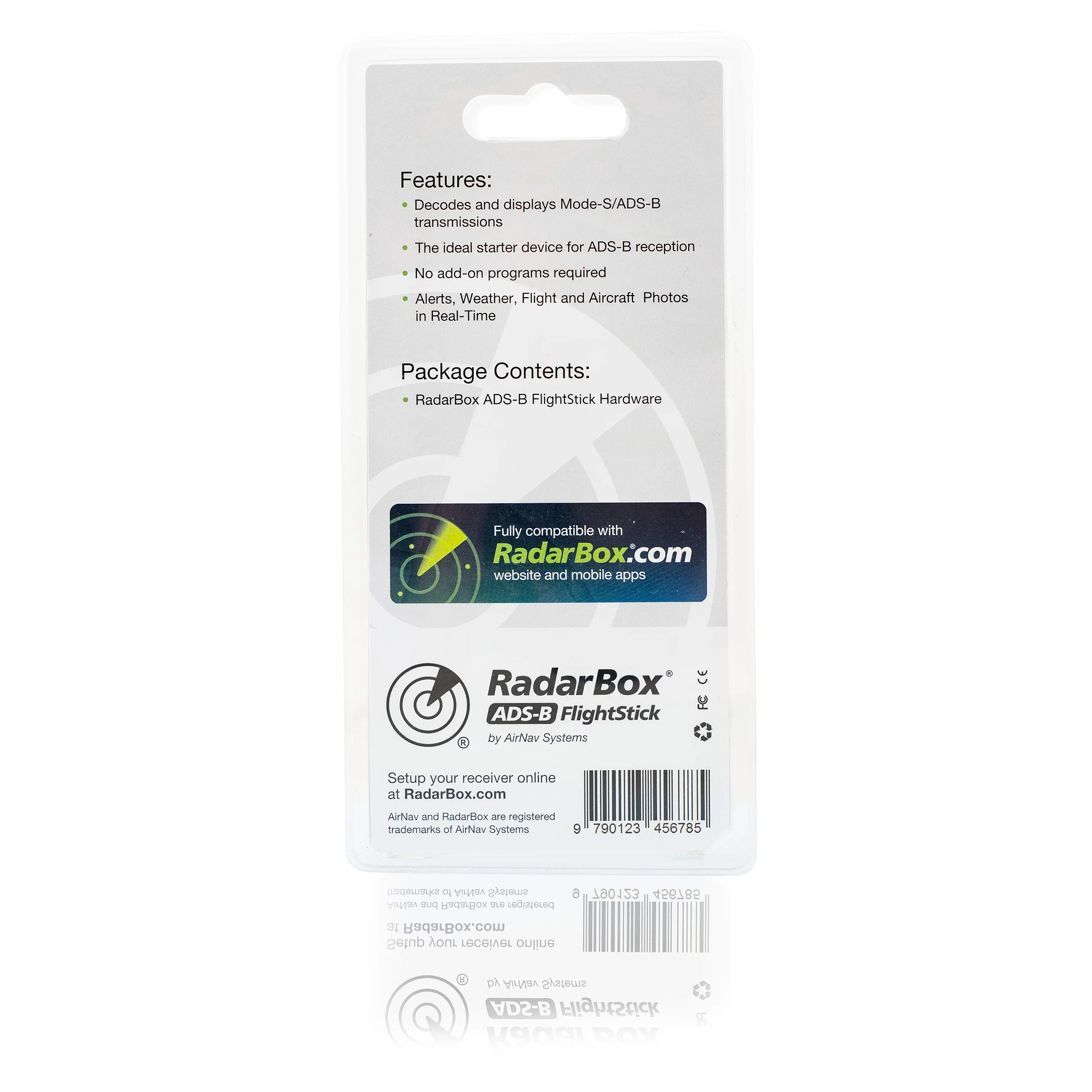 AirNav RadarBox FlightStick - Receptor USB ADS-B con Filtro Integrado, Amplificador y protección ESD