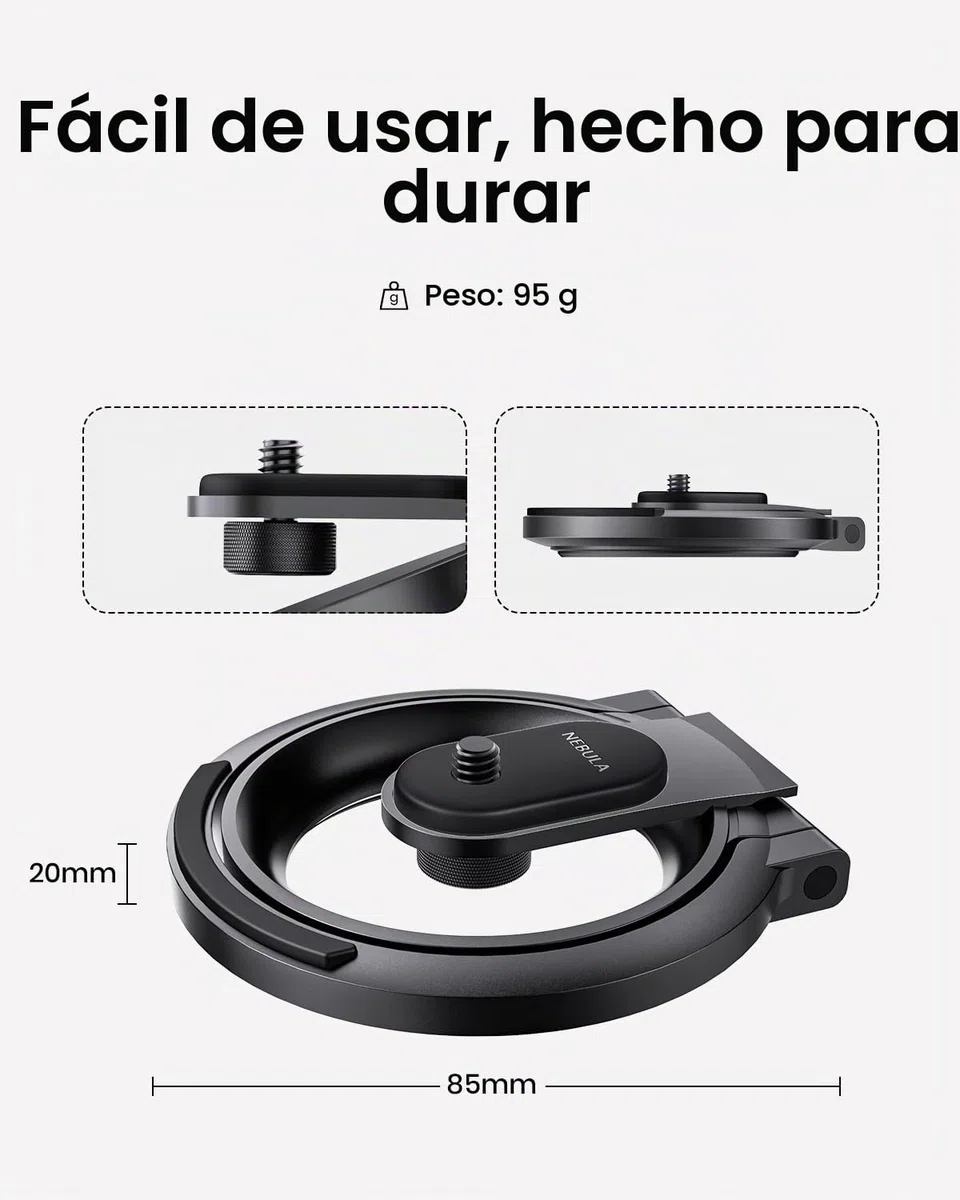 NEBULA Anker - Soporte plegable de escritorio ultra compacto, fácil instalación, rotación de 180 grados, se adapta a la serie Capsule, 200 g, cabe en la funda oficial