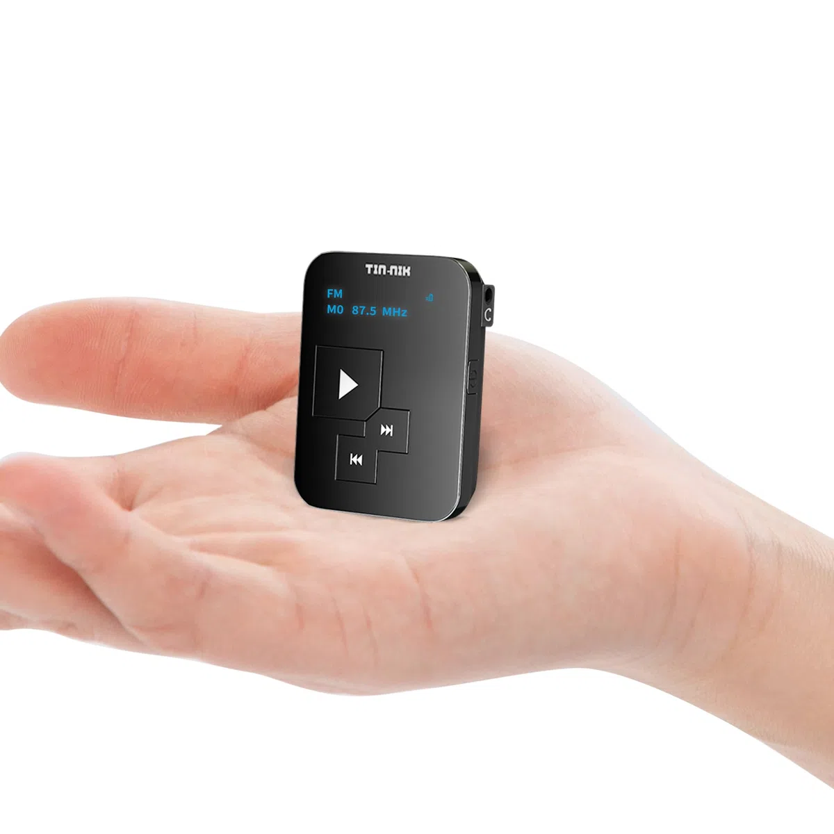Mini Radio Am FM SW Tin-Nik: Peso 27 Gramos, tamaño de Reloj, Recargable por USB, Radio de Bolsillo Personal, Pantalla OLED, Clip, sintonización Digital, Auriculares estéreo - FA298