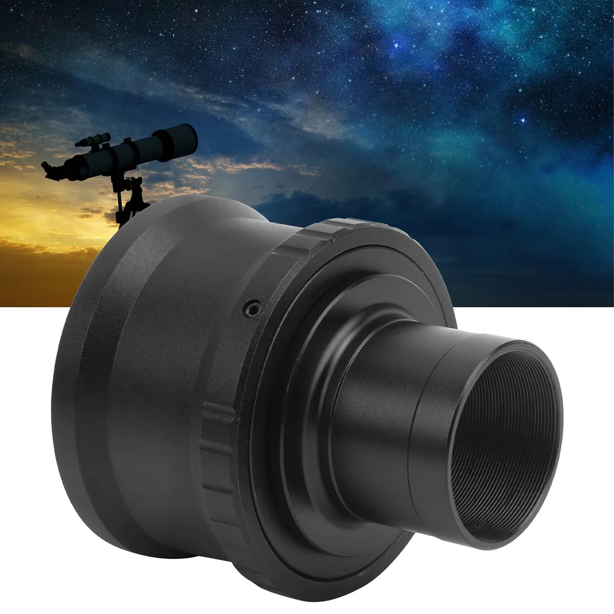 E Mount T Ring E Mount T Ring Otros Accesorios para Telescopios Telescopio Astronómico de 1,25 Pulgadas Adaptador de Anillo de Tubo con Montura en T para Cámara sin