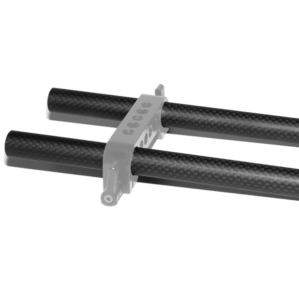 NICEYRIG 15 mm Varillas de Fibra de Carbono 30 cm (12 Inch) Longitud para DSLR Hombro Rig 15 mm Rail Sistema de Apoyo