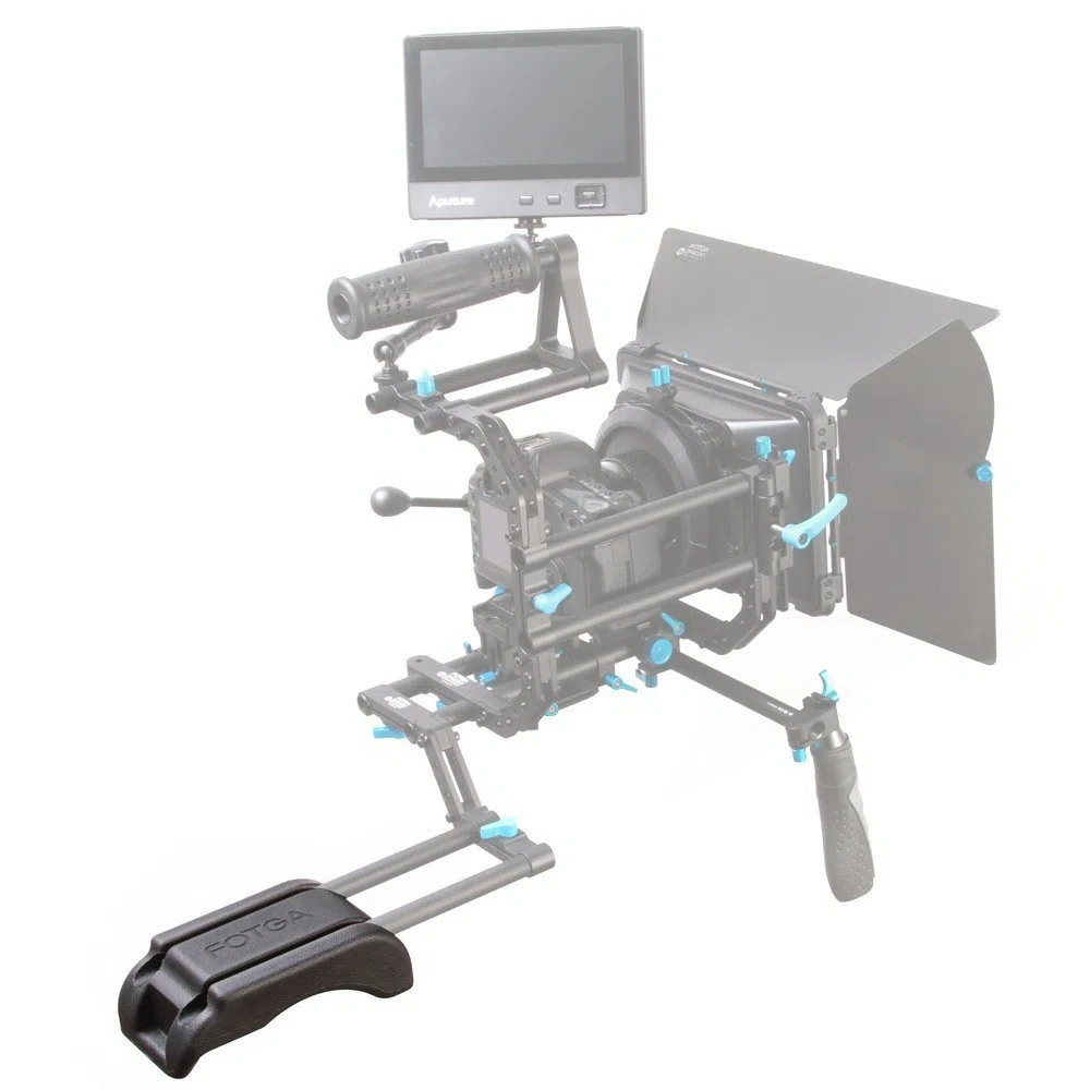 Fotga DP3000 M1 Videocámara Cámara DV/DC Soporte de hombro constante/Schulterpolster para 15 mm Rod Soporte Sistema DSLR Rig