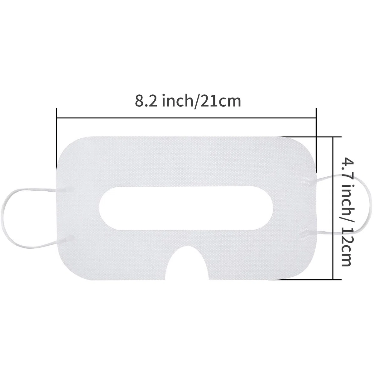 BBTO 150 Paquetes Cubiertas Desechables Paño Sanitario No Tejido Compatible con Headset Vive Virtual Reality Headset (Blanco)