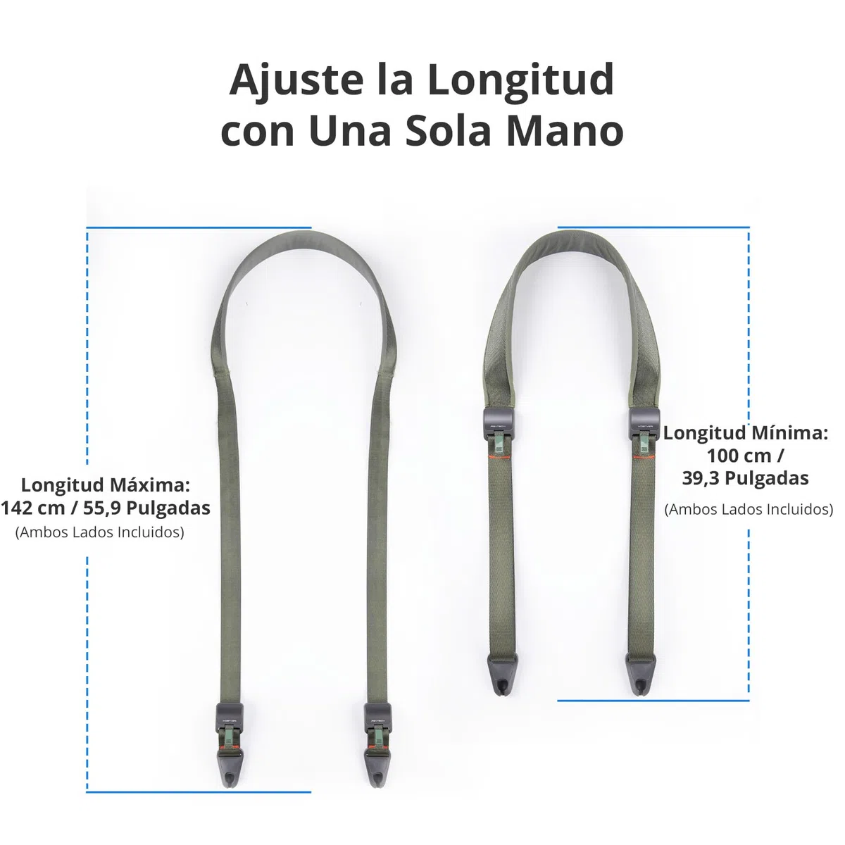 PGYTECH Correa de Hombro para Cámara Correas de Cámara para Fotógrafos Correa de Cuello de Cámara Dslr Slr de Liberación Rápida Ajustable 110-152cm -Negro