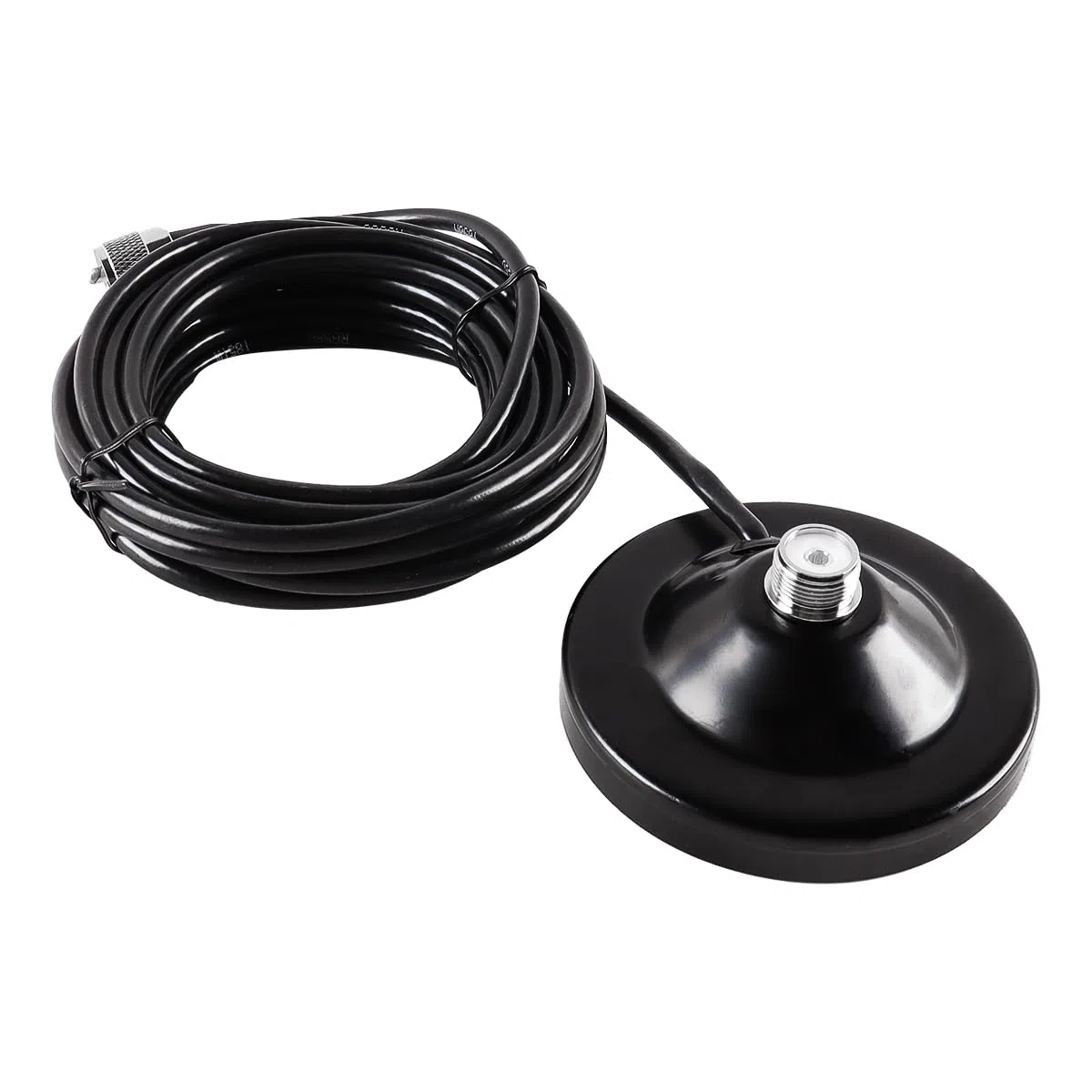 Gorise Antena de Radio magnética para Coche con Ventosa y Cable Macho PL259 de 5 m para Base magnética de Antena CB