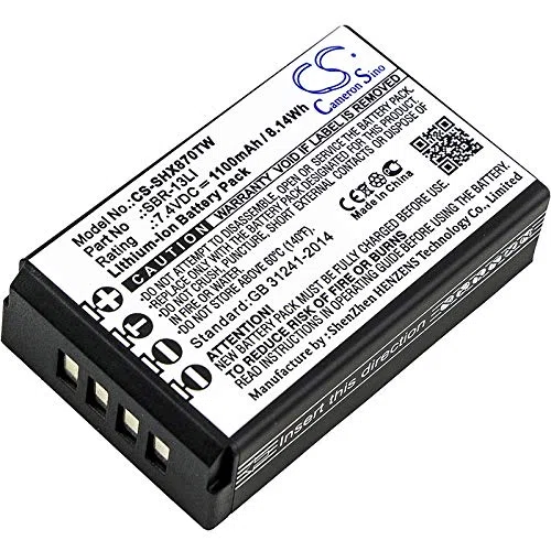 TECHTEK Batería 1100mAh Compatible con [Horizon] HX870, HX870E, para [Standard Horizon] HX870, HX870E, HX890 sustituye SBR-13LI