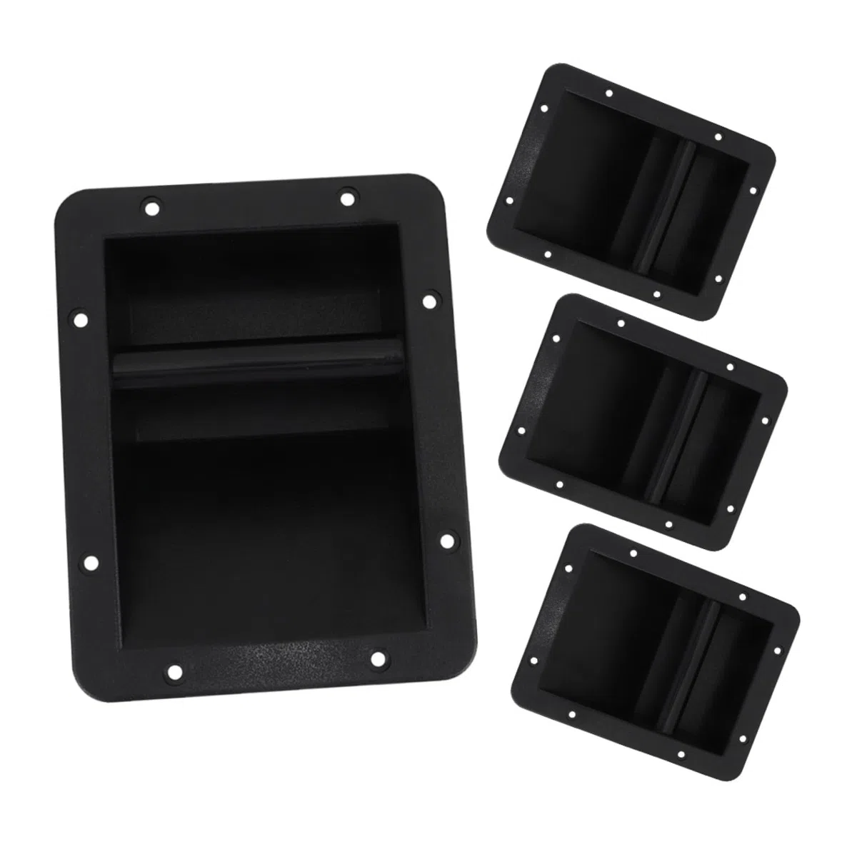 4 Piezas Asas de Plástico para Altavoces Mango Lateral de Repuesto para Amplificador Diseño Ergonómico Resistente y Fácil Instalación para Cajas de Sonido y Equipos de Audio