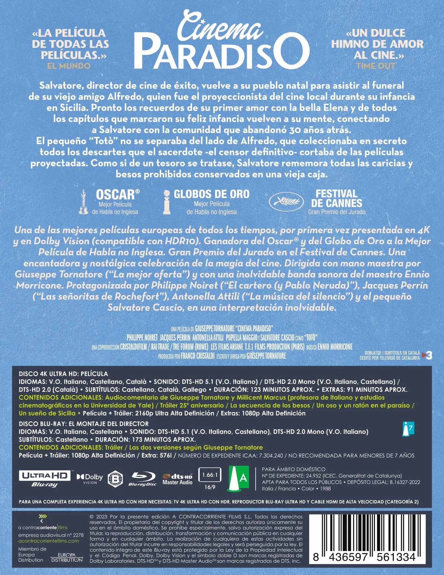 Cinema Paradiso [Blu-ray]