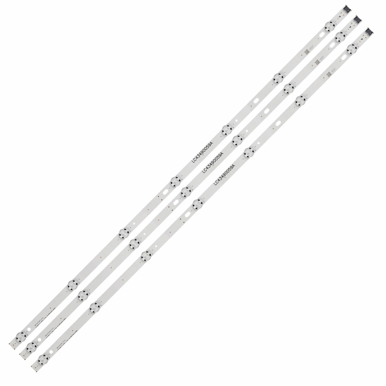 Tira de luces Led for LG Innotek 17Y 43inch_ tipo A 43LJ61_FHD_L 43UJ630V 43UJ634V-ZD 43LJ594V-ZA NC430DGG-AAFX3 HC430DUN, 3 uds.