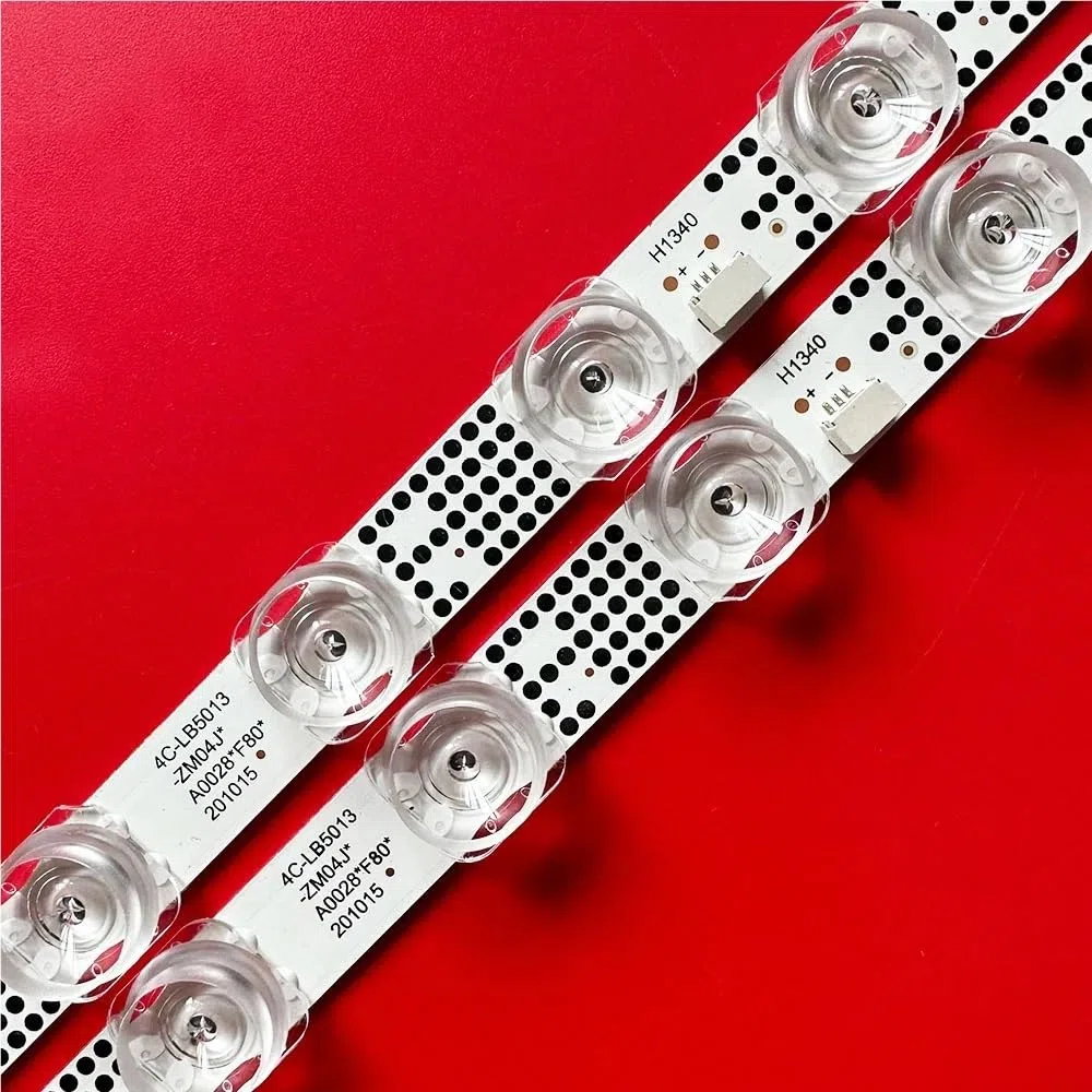 2/10 LED compatibles con 13 GIC50LB45_3030F2.1D 4C-LB5013-ZM06J TCL 50L8 50F9 50G61 50S525 50S435 50S43 50A3 Tira de luz para TV(2PCS(1TV))