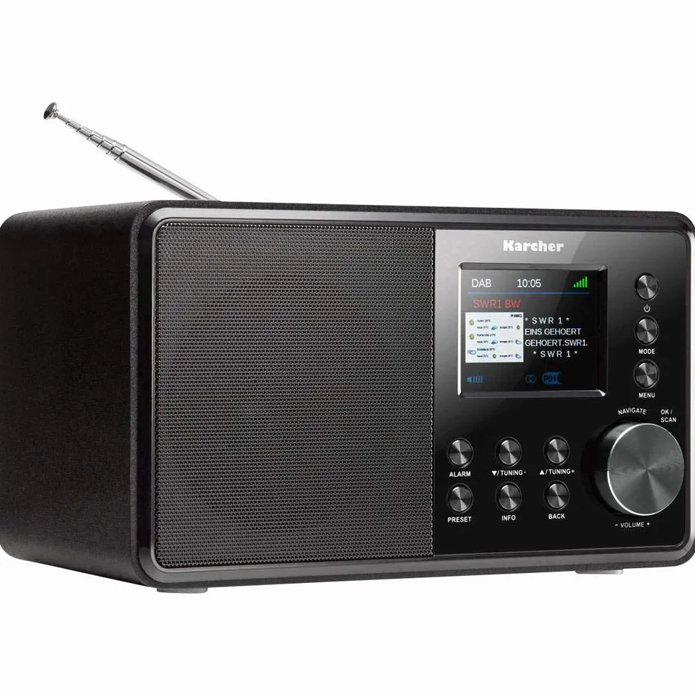 Karcher Dab 3000 Radio Dab+ FM RDS Auxiliar Despertador Alarma Dual Cocina Negro