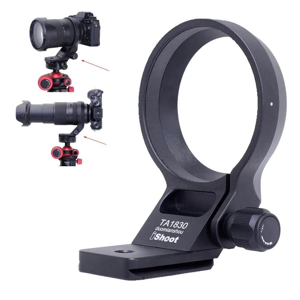 iShoot Anillo de Montaje en Trípode Collar de Objetivo Compatible con Tamron 18-300mm f/3.5-6.3 Di III-A VC VXD B061 (X/E Mount), Soporte de Lente es Arca-Swiss Fit Cámara Placa de Liberación Rápida